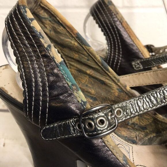 BOBBI BLU Womens 'Lola' 30's Style T-strap Brown Leather 3.5" Heel Size 8.5 M - Picture 12 of 12